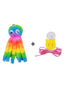 1pcsNew Cat Self Hi Hanging Cat Toy Comes With Elastic Rope To Stimulate Cat's Hunting Nature And Vitality - Multicolor - View 13