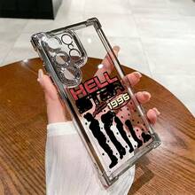 Fashion Design H-Hellstars Phone For 17 16e 16 15 14 13 12 11 Pro X XR XSMAX 8 Plus Shockproof Transparent Soft Back, Shockproof Protective Cover, Anime Style, Lightweight Protective Cover, Printed Design, Fashion Enthusiast, User Phone Cases Phone 17 Gifts Stuff Decoration - Trộn màu - Xem 5