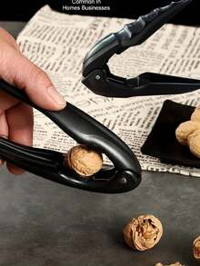 1/2 Nut Cracker With Handle - Multipurpose Nutcracker For Walnuts, Hazelnuts, Almonds, Cashews - Easy Shelling, Commercial/Home Nut Cracker - High Strength Plastic Nut Cracker And Sheller, Ergonomic Handle, Easy Shelling, No Electricity Needed, Durable Kitchen Tool