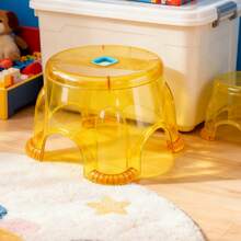 Banqueta de cristal em 5 estilos / Banqueta em PET/PP de cor aleatória / Banqueta para banheiro para trocar sapatos - Banqueta de cristal multiestilo