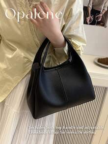 Women's Bucket Bag Tote Handbag, Fashion Minimalist Commuting Elegant High-End Crossbody Bag For Women, Vintage PU Leather Shoulder Bags, Crocodile Underarm Handbags, Artificial Patent Leather Minimalist Bag Crescent Hobo Bag, Versatile Casual Tote Bags, Fashion Crossbody Bag, Luxury Handbag & Purse For Commute, Fall Decor, Travel Essentials, School Supplies, Travel Accessories - Nhiều màu - Xem 8