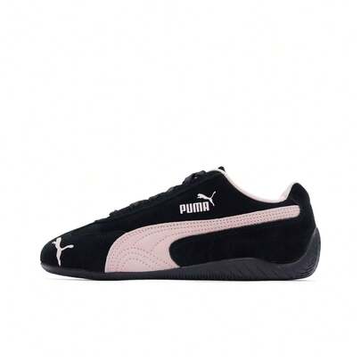  PUMA Speedcat Series Comfortable Versatile Non-Slip Wear-Resistant Thin Sole Shoes, Low-Top Casual Shoes, Unisex Smoke Pink Black