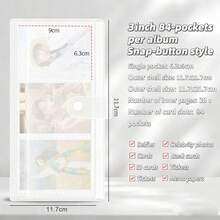 3in/5in Photo Album, Train Ticket, Movie Ticket, Card Collection Book, Waterproof And Dustproof PP Storage Bag For Idol Photocards - Clear - View 8