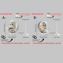 1/2 Pc Cô gái cầm đèn lồng trang trí xoay, Tấm acrylic đa năng, Trang trí nhà cửa, ký túc xá, văn phòng, Quà tặng lễ hội Hồi giáo Ả Rập. - Nhiều màu - Xem 14