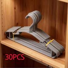 10/20/30/50pcs Mini Plastic Hangers Set, Suitable For Daily Use, Teen's Wardrobe, Not For Hanging Heavy Clothes