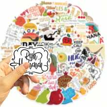 50 pièces/paquet Autocollants esthétiques romantiques vintage, autocollants gothiques rétro mystérieux et mignons Y2K Downtown, pack d'autocollants mignons d'anime des années 90 et 80, étiquettes esthétiques pour le scrapbooking, le scellage, les enveloppes, les guitares, les instruments, les décorations, les cadeaux, les fêtes, les récompenses, la motivation, le Nouvel An, l'hiver, Noël