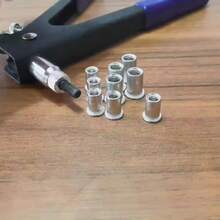 Juego de herramientas de remachado de tuercas de remache, Combo de tuercas de remache métricas de 6/150/87 piezas (M8/M6/M5/M4/M3), adecuado para muebles, decoración, automoción, marina e industria - Multicolor - Ver 12