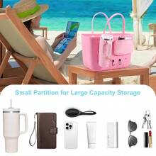 TYUI 4PCS Organizer Holder For  Accessories For Bogg Bags Phone And Cup Holder Compatible With  Original - FloralCheckers - Xem 4