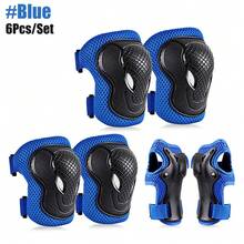 6pcs/Set Knee Pads, Elbow Pads, Wrist Guards Protective Gear Set For Teenagers/Adults, Suitable For Roller Skating, Skateboarding, Cycling, Scooter And Other Sports - Multicolor - View 15