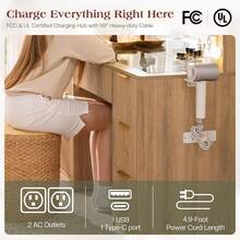 36.2 Inch Fluted Vanity Desk With Mirror And Adjustable LED Lights, Elegant Makeup Vanity With Glass Top, 4 Drawers, And Built-In Charging Station For Bedroom Or Dorm, Ideal For Women And Girls - 查看 10