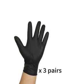 100/20/6 bucăți mănuși de nitril de unică folosință, fără pudră, disponibile în mărimile S, M, L, XL, mănuși de curățenie durabile pentru uz casnic, bucătărie, baie, curățenie, manipularea alimentelor, tatuaje, frumusețe, vopsirea părului, animale de companie, salon de înfrumusețare, produse de curățenie, electrocasnice mici, mănuși multifuncționale (negre) (fără cutie) - Multicolor - Vizualizare 18