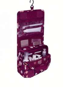 1个大容量多功能化妆包，旅行洗漱包，大容量美妆收纳包，浴室美妆收纳包。适合收纳洗漱用品、彩色笔、眼影刷、卫生巾、口红、化妆笔、眼影镜等。