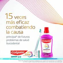 colgate Total Pasta de dientes Prevención Activa (Entrega en 48 horas), Sabor Menta Fresca, Pasta dental que previene problemas de salud bucodental, Protección antibacteriana duradera, Combate el mal aliento, pasta de dientes para el mal aliento, pasta de dientes para un buen aliento, aliento fresco, pasta de dientes de menta, buen aliento - Blanco - Ver 8