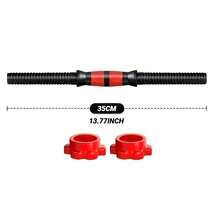 Single Rubber-Coated Dumbbell Bar Universal Nut Connector Barbell Accessory, Suitable For Home Strength Training Equipment - Multicolor - View 6