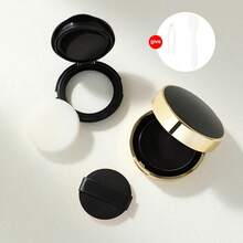 1件套可填充化妆品收纳盒 - 包括镜子、粉扑、镊子和勺子，时尚迷你便携设计，化妆品分装器，适用于粉底液、BB霜等小样，便携式翻盖气垫粉盒，日常化妆必备，迷你空气垫粉盒。价格实惠，适合作为圣诞礼物，化妆品，化妆工具，便宜好物，礼物，女士礼物，圣诞礼物 - 彩色 - 查看 13