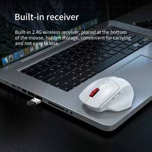 Lenovo N230 2.4GHz Wireless Silent Mouse 2.4G Ultra-Low Latency Fast Response Super Long Battery Life Business Office Ergonomic Design - Black - View 9