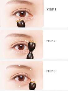 1 件紫檀角眼霜棒、面霜棒、莲子眼部按摩真檀香眼部穴位按摩放松眼部护理