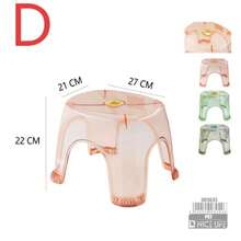 Banqueta de cristal em 5 estilos / Banqueta em PET/PP de cor aleatória / Banqueta para banheiro para trocar sapatos - Banqueta de cristal multiestilo