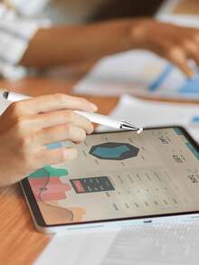 三合一高精度灵敏触控笔，适用于智能手机、平板电脑，可用于编辑、绘画、办公和书写，无需电池。送朋友的礼物，圣诞礼物。 - 彩色 - 查看 8