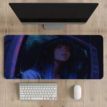 1 miếng lót chuột chơi game Anime Cool Girl, miếng lót chuột đế cao su chống trượt cỡ lớn, miếng lót chuột bàn phím, miếng lót bàn có viền khâu cho bàn làm việc tại nhà văn phòng - Nhiều màu - Xem 9