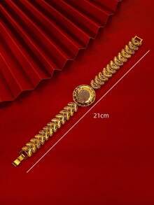 Joyería chapada en oro de 24K, adecuada para ocasiones formales - Amarillo Oro - Ver 4
