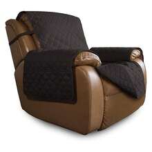 Oversized Recliner Chair Cover Reversible Sofa Cover Water Resistant Couch Cover Furniture Protector With Elastic Straps For PetsDog Cat Oversized Recliner, Chocolate/Chocolate - 多色1981 - 查看 1