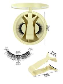 MAGEFY 1 Set Reusable Magnetic Natural False Eyelashes/Optional 10 Pairs Half Eye Natural False Eyelashes, Fox Eye & Cat Eye Styles, With Applicator, No Glue Needed, Easy To Wear And Remove, Create Natural 3D Cartoon-Like Lashes, Lightweight And Soft Eyelash Strips - Cat Eye Lashes - View 7