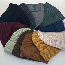 5pc  Fabric    Great Gift Hat Gorras Cap Hats Beanie Gorras Para Hombres Beanies Caps For Men Beanie Men  Christmas Gift Beanies For Men Fisherman Hat For Men Women  (Random Color) - A - 查看 5