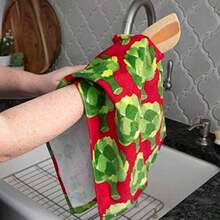T-fal Textiles - Toalla de cocina, paquete de 2, café(Alcachofas) - Multicolor - Ver 2