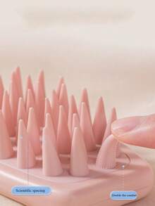 Shampoo Brush/Scalp Massage Comb, Long-Handled Hair Cleaning Brush, Promotes Hair Growth And Removes Dandruff, Household Hair Comb, Hair Styling Tool, Multi-Handled Comb For Shampooing, Bathing, And Massage, Comb/Hairb, Massage And Relaxation, Scalp Care, Hair Styling Tool, Unisex, Household Essential, Scalp Massage Comb, Scalp Relaxation Tool, Stress Reliever, Head Massage Claw, Scalp Scraping, Head Massage Comb, Stimulates Hair Growth. - Multicolor - View 9