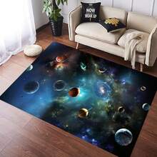 1pc Star Pattern Carpet, Starry Sky Printed Rug Mat, Suitable For Living Room, Bedroom, Kitchen, Hallway, Bathroom, Laundry Room - Multicolor - View 39