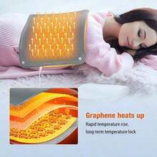 1pc Graphene Heating Pad, USB Powered Home Heating Mat, Multi-Functional Neck Warmer Scarf Heating Pad For Winter, Full Body Warming Electric Blanket, Suitable For Office And Leisure, Hand Warmer Pad - Multicolor - View 5