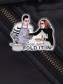 1PC Humorous Art Enamel Pin Quotes Brooch Pines Lapel Pins Badge On Backpack Clothing Accessories Fashion Jewelry Friends Gifts Fashionable Accessories - 1個 - 查看 4