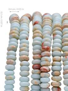 Natural Shoushan Stone Abacus Beads For Jewelry Making-About 165-170pcs 2*4mm Strand Spacer Beads Perfect For DIY Bracelets And Necklaces.DIY Mother'S Day Gifts. - Multicolor - View 8