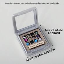 1件天然水晶原石矿物标本岩石矿石宝石，可用于收藏、家居办公装饰、圣诞礼物、感恩节礼物等。 - 鐵盒礦標收藏盒 - 查看 14