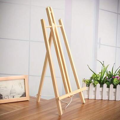 1/4/6-Pcs Wooden Easel Stand, 15.7 Inch Tabletop Display Stand For Painting Canvas, Portable Photo, Picture And Sign Holder, Art, Crafts, Small Wooden Table Top Paint Tripod Station | Back To School Supplies | Art Supplies