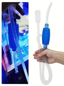 1pc Aquarium Water Changer & Sand Cleaner, Convenient Water Change And Efficient Sand Cleaning Pump - Durable Plastic, Suitable For Fish Tank - White - View 4