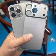 Instant Transformation To 17 Pro/17 Pro Max, Orange & Blue Realistic Back Skin Sticker, Easy To Peel And Stick, Rear Camera Lens Protection Compatible With IPhone 13 Pro/13 Pro Max/14 Pro/14 Pro Max/15 Pro/15 Pro Max/16 Pro/16 Pro Max - Orange - View 5