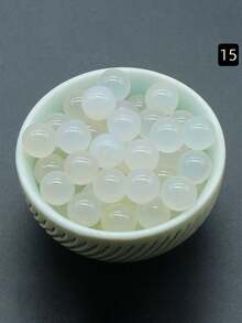 Hạt đá quý tự nhiên 8mm, nhiều hình dạng tròn khác nhau, thích hợp để làm đồ trang sức, vòng cổ, vòng tay, bông tai và các vật trang trí kết hợp nhiều chất liệu. - Nhiều màu - Xem 4