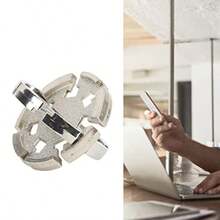 Atyhao Rompecabezas de Metal Disco Hanayama Rompecabezas 3D de Desbloqueo Juguete Educativo para Adolescentes - como en la foto - Ver 4