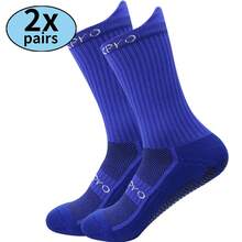 2双篮球训练袜，吸湿排汗中筒袜 - 彩色 - 查看 13