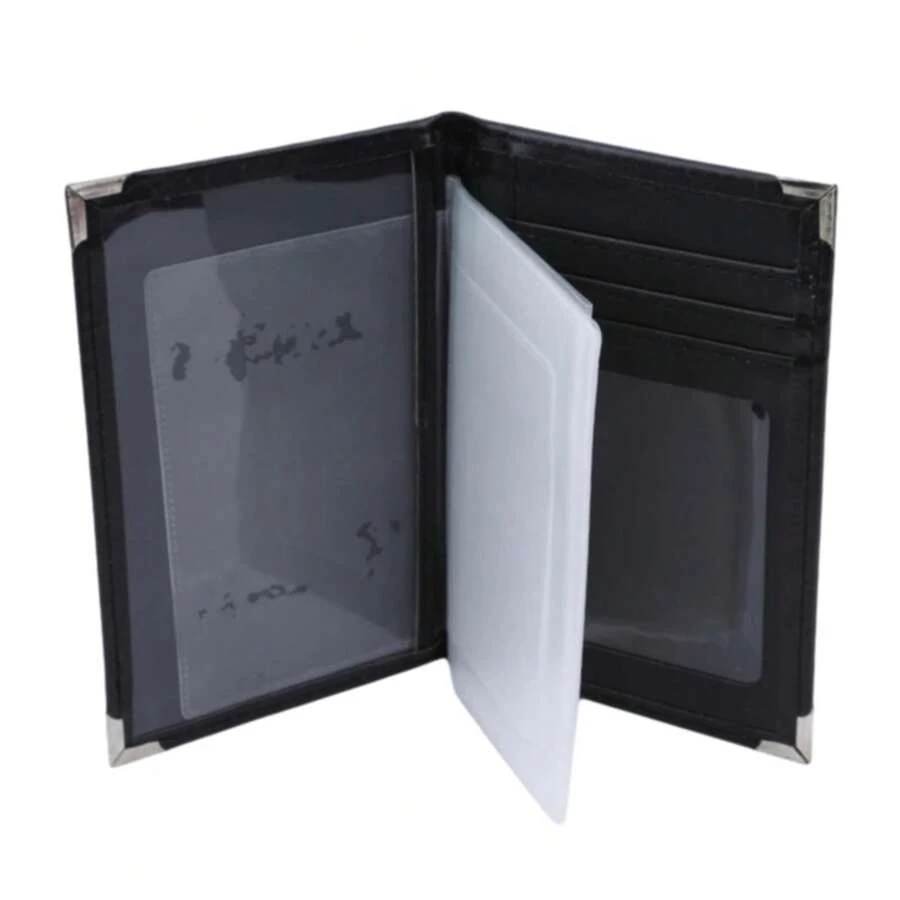 Funda de cuero PU retro para documentos de conducción de automóviles, tarjetero, unisex, bolsa de licencia de conducir rusa, funda de billetera - Negro - Ver 1