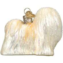 Old World Christmas Ornaments Lhaso Apso Glass Blown Ornaments for Christmas Tree - Lhaso Apso - Ver 2
