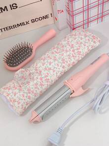 1Pc/Set All Over Ditsy Floral Print Quilted Hair Dryer Storage Bag Mesh Pocket Design Inside Curling Iron Storage Bag Hair Clips Storage Bag Cosmetic Bag Makeup Bag Set Jewelry Organiser Multi-Functional Storage Bag Hair Dryer Holder Hair Tool Bag Set Travel Carrying Organizer Bag For Crimping Hair Tools(Curling Iron, Hair Dryer),Hair Clips,Hair Straightener, Ideal For Home&Travel,Travel Essentials Cruise Essentials Bridesmaid Gifts Mom Gifts - Multicolor - View 16