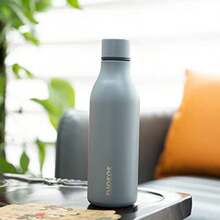 BJPKPK - Botellas de agua aisladas, botella de agua de metal de acero inoxidable de con correa, sin , termo a prueba de fugas, tazas, frascos, botella de agua reutilizable para la escuela,(18 onzas Gris) - Multicolor - Ver 4