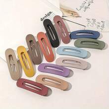 Elegant Matte Large Hair Clips For Women - Acrylic Anti-Slip Toothed Hairpins, Rectangular Design, Stable And Secure Hold, Solid Color Hair Accessories For Daily And Formal Looks, Cute Hair Clips, Versatile Hairpin, Minimalist Hairpin, Durable Hairpin - Green+Black+Coffee - View 7
