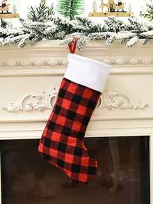 1pc Personalized Embroidered Christmas Stocking, Knitted Family Socks, Christmas Decorative Socks, Essential For Christmas, Personalized Christmas Stockings With Embroidered Names, Personalized Family Christmas Ornaments For Fireplace Decor, Suitable As Christmas Gifts For Family And Friends - Multicolor - View 17