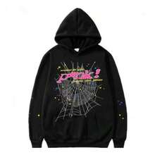 NEW Hip Hop Spider Hoodies Set Y2k Hoodie ,Tracksuit Pullover Sweatshirt And Trousers For Men Or Women Matching Hoodies For Couples Casual Unisex - màu đen - Xem 2