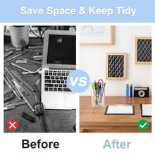 9 Pack Acrylic Pen Holder Clear Pencil Organizer For Desk Makeup Brush Storage Desktop Bookmark Holders For Classroom Home Office Stationery - Transparent - View 5