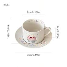 Ceramic Cup Coffee Cup Water Cup Mug Tea Cup CupWith Strainer Designer Look Niche Style - Cups, Saucers, Cakes - View 7